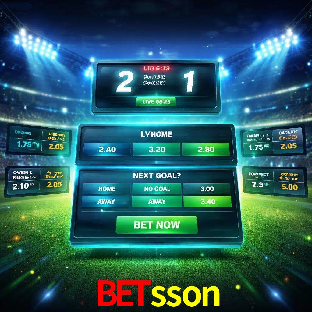 Vista de apuestas en vivo betsson durante un partido en curso